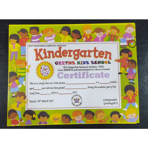 Certificates